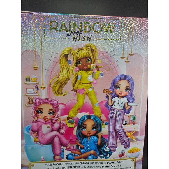 Rainbow High Junior High Bella Parker Pajama Party Doll Set  Accessories & Stick - Picture 6 of 8